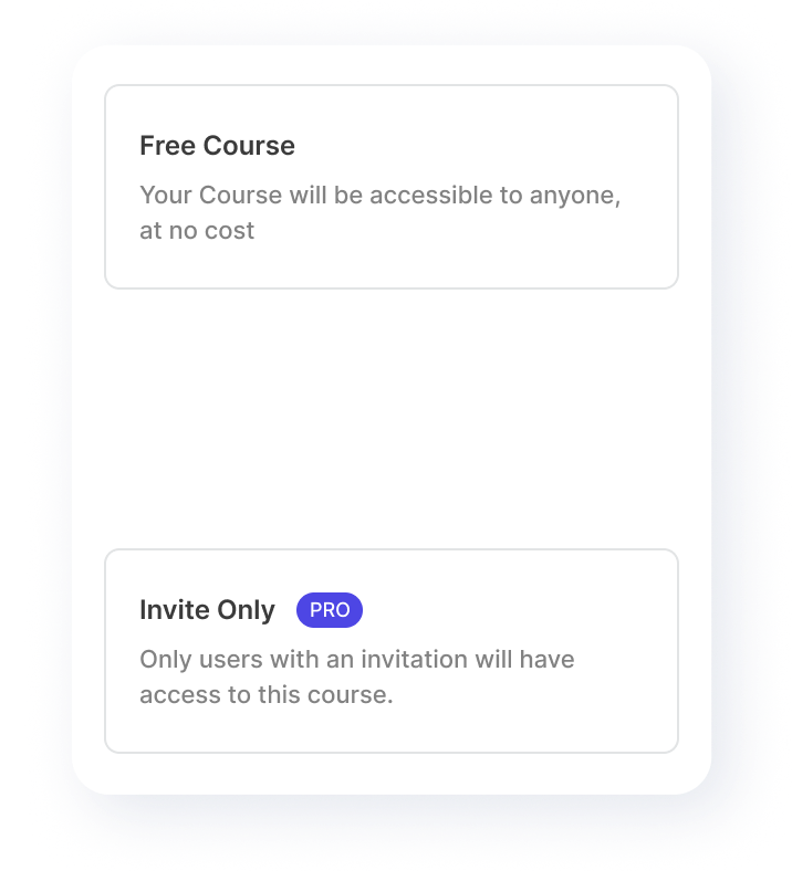 Course.link integrated payment options with Stripe and Razorpay